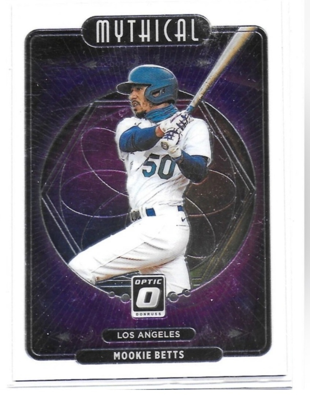 Mookie Betts 2021 Donruss Optic Dodgers Baseball Card